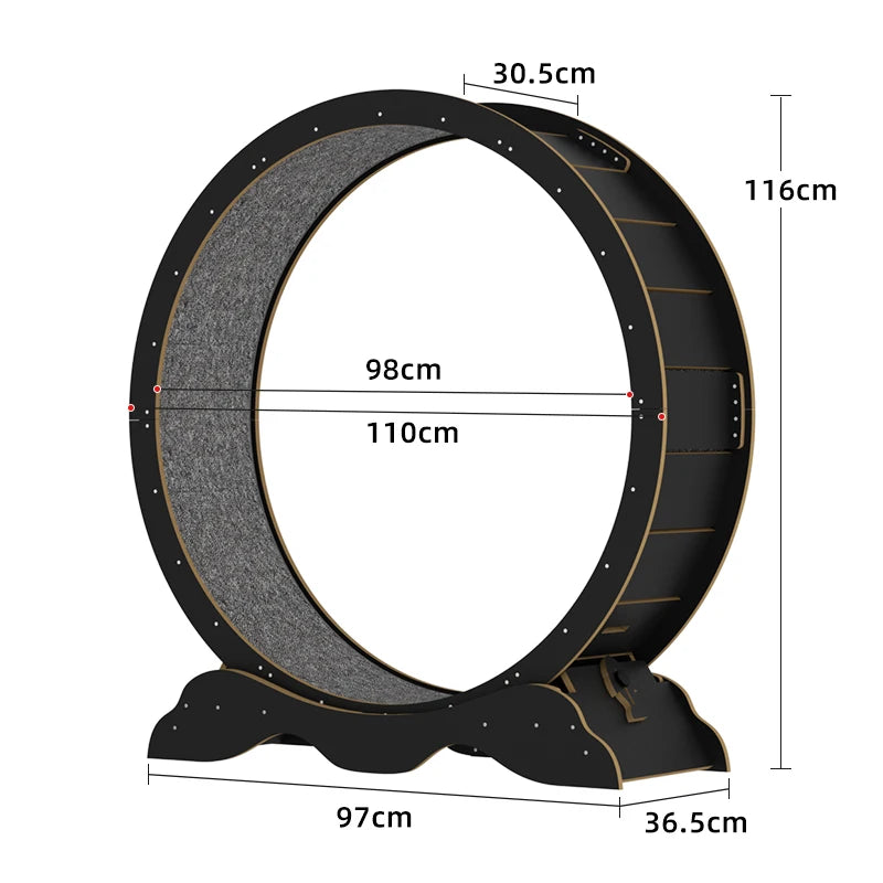 CATSOUL 5.0 Wooden Cat Scratcher Treadmill Interactive Exercise Running Wheel Pet Silent Furniture Ustomiazble