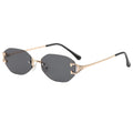 Superhot Eyewear 2022 New Arrival Men Women Sunglasses 16335 Oval Rimless Sunglasses Vintage Unisex Sun Glasses