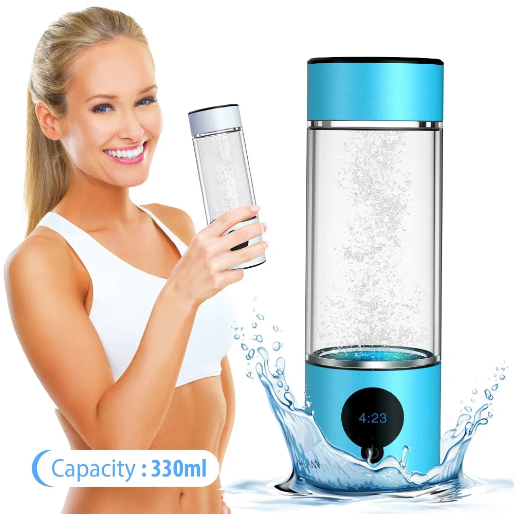 Suyzeko Household H2 Water Maker Portable SPE Hydrogen Water Generator Bottle 5000ppb