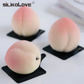 SILIKOLOVE  Fruit Series 6 Cavities Peach Shape Dessert Mousse Mold Silicone Baking Cake Jelly Decoration Tools