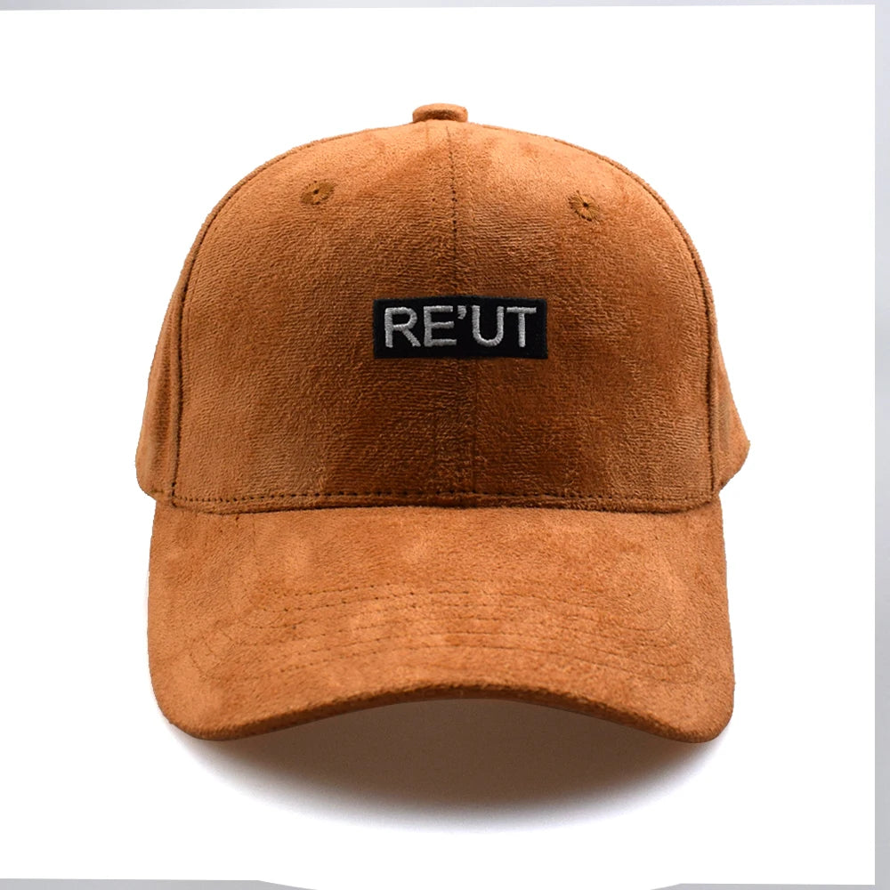 Custom Suede 6 Panel Structured Sports Baseball Cap with 3D Logo Dobby Pattern Poplin Fabric Hand Embroidery Dot/Argyle