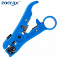Factory Blue Strip Cut Tool Adjustable Blade Depth Wire Strippers UTP FTP STP CAT5/5e CAT6/6a Ethernet OEM Industrial Grade