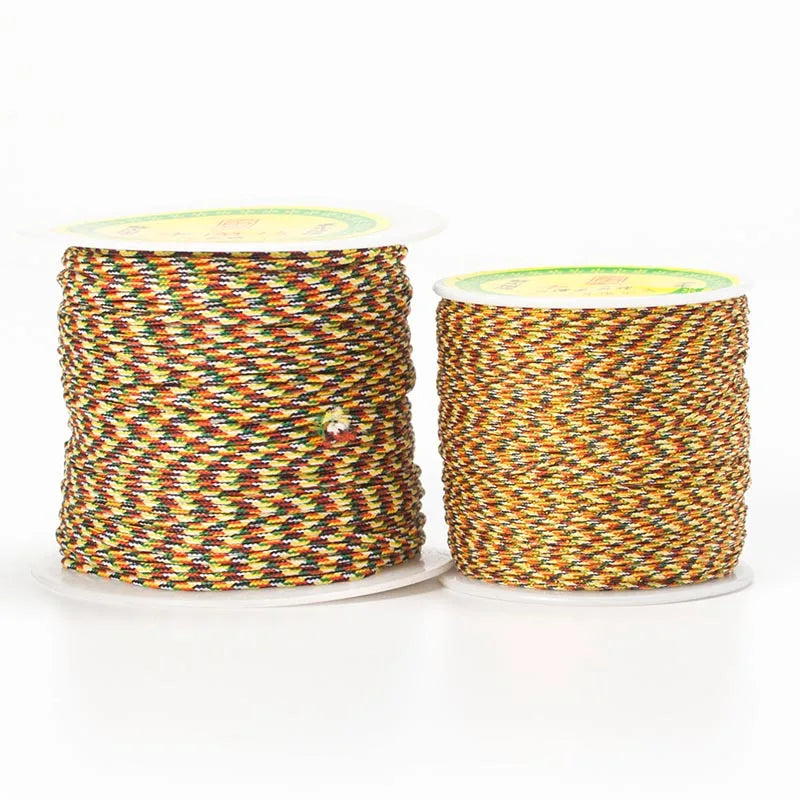 Wholesales 1mm/1.5mm Colorful Chinese Knot Jade Thread Nylon Rope for DIY Jewelry Making