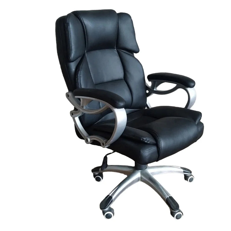 Hot Selling Cheap Modern Black Office Furniture Adjustable Comfortable Executive Leather Boss Office Chair Rotating PU Leather