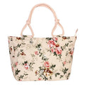 Lady's Recreational Folding Tote Bag Large Handle Printed Geometric Pattern Customizable Color Logo OEM Brand China Factory Bag