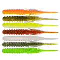 WEIHE China 7 Colors Worm4.5G 10CM 5pcs/bag Fishing Straight  Soft Lure Artificial Bait