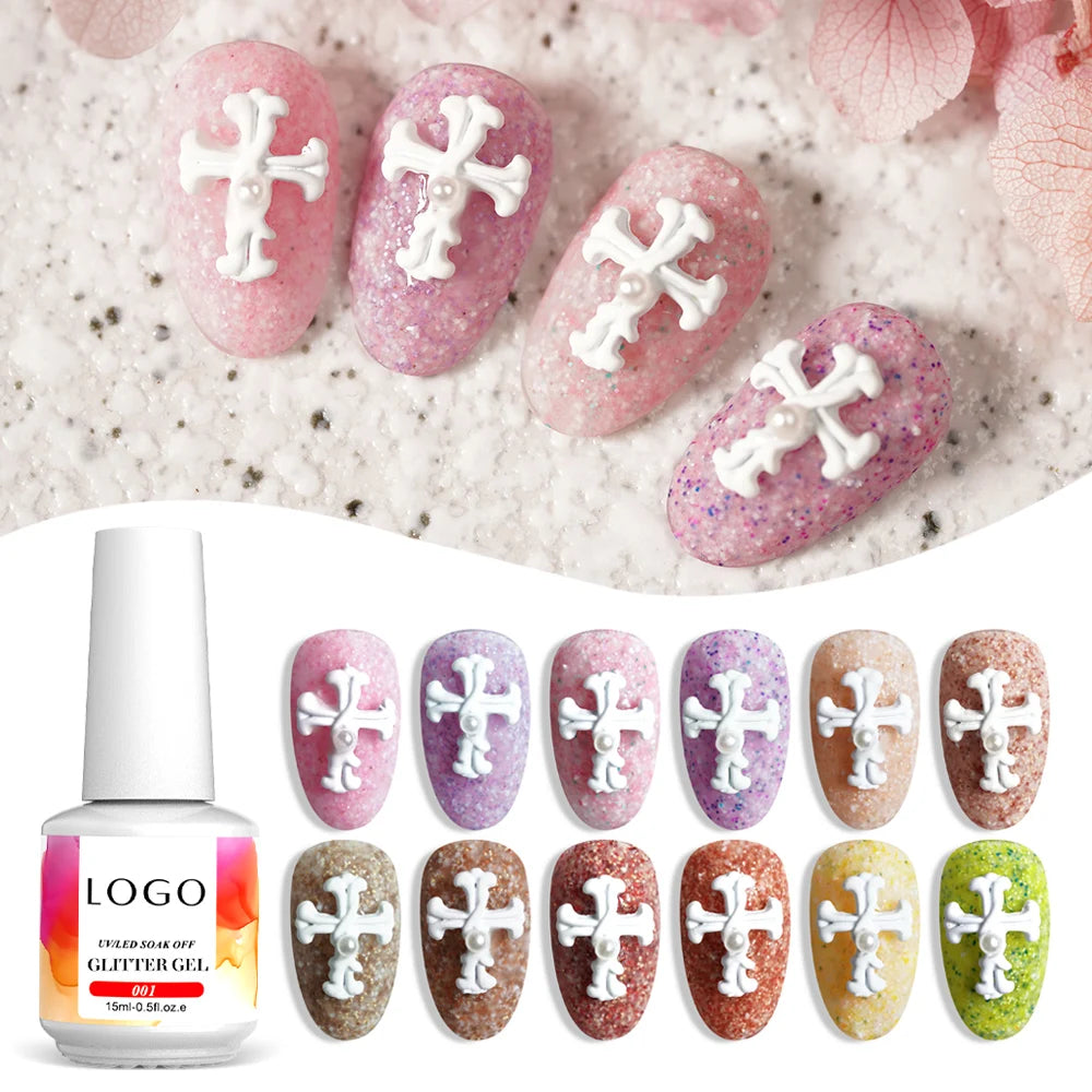 MissGel Retro Tweed Gel High Quality Color Esmaltes Semipermanentes Create Your Own Brand UV Nail Gel Polish