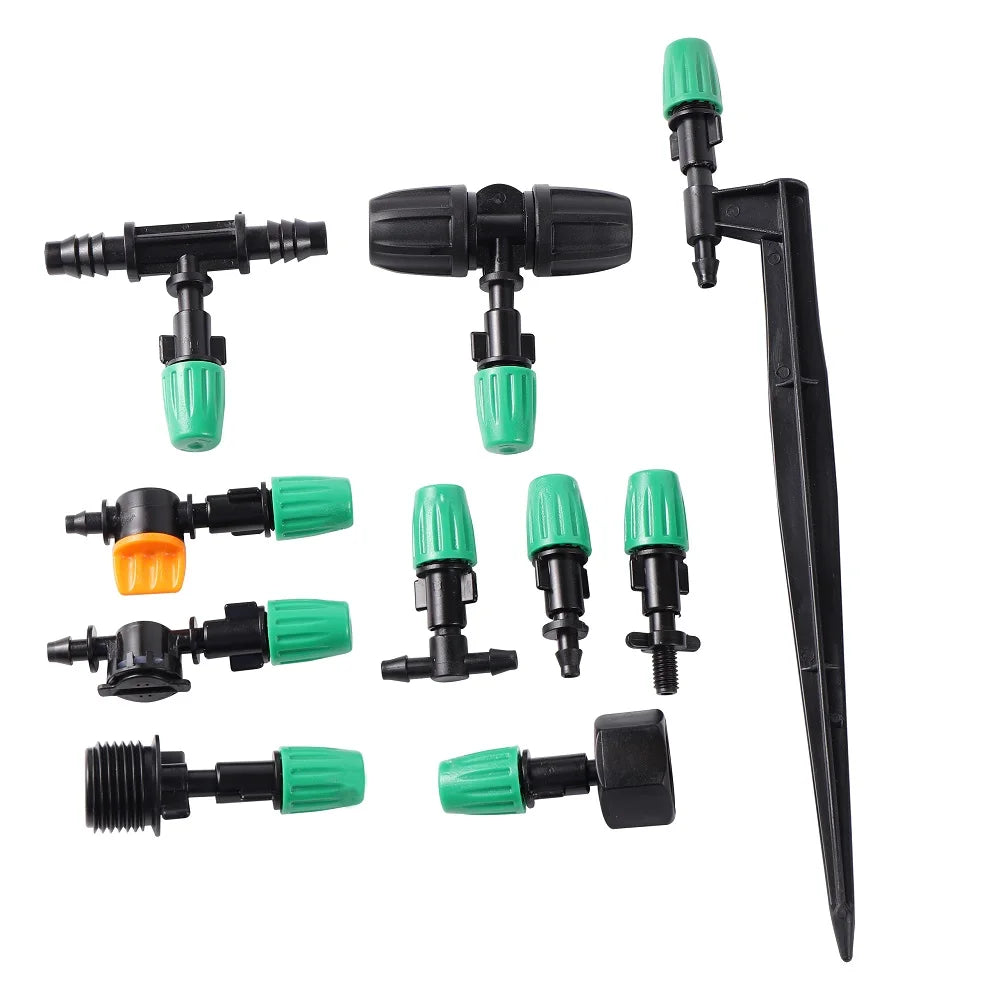 Adjustable Micro Spray Fogger Nozzle Plastic Garden Mist Irrigation Sprinkler Atomization Head for Home and Greenhouse Use
