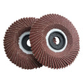 4-inch 120 Grit Aluminum Oxide Radial Flap Disc Flexible Abrasive Tools for Metal & Stainless Steel 100X16mm OEM Customizable