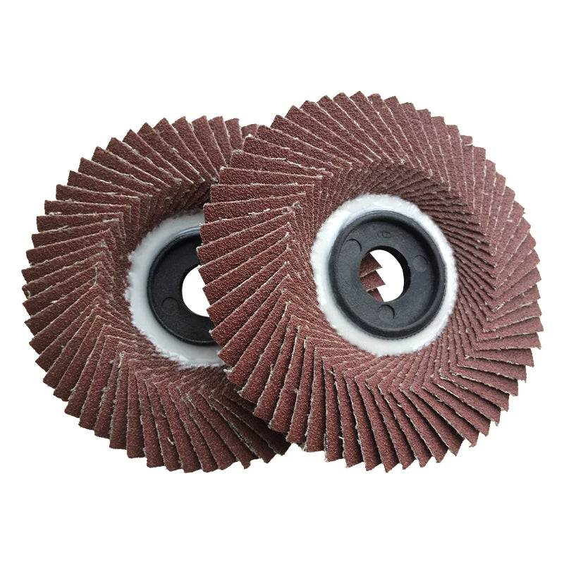 4-inch 120 Grit Aluminum Oxide Radial Flap Disc Flexible Abrasive Tools for Metal & Stainless Steel 100X16mm OEM Customizable