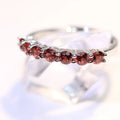 Beautiful Natural Red Garnet Rings for Girls Trendy Fashion Style Factory Direct Sale Lucky Wedding Gift Good for Body