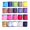 ST1035 Jewelry Beading Thread LaceFaux Pu Leather Suede Cord Flat Imitation Leather Cord Vegan Leather Cord