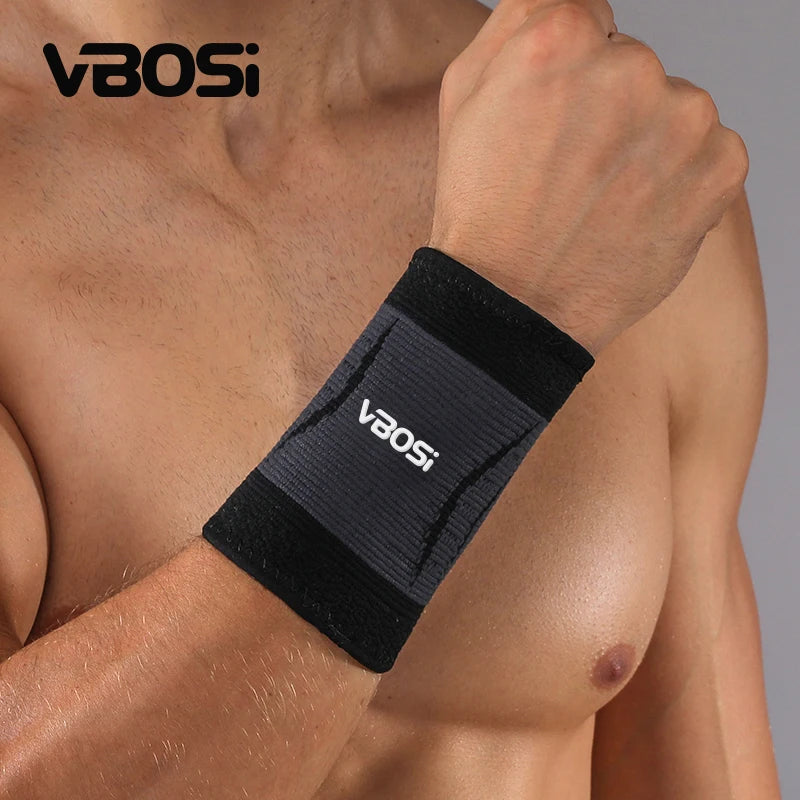 VBOSI OEM/ODM Service Lightweight Nylon Breathable Wrist Wrap for Bodybuilding Gym Exercise Training Wristband Wrist Support