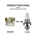 Industrial BAP300R 400R Right Angle Milling Inserts - 4-Flute 55HRC Carbide Face Mill Cutter RoHS