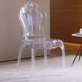 GSD Outdoors Clear Chiavari Chairs Garden Transparent Acrylic Plastic Dining Chair for Party Garden Event Wedding Banquet Chair