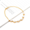 Ason New Pearl Pendant Chain Link Bracelet Fashion Bangle Design for Little Girls