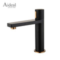 Aideal New Design Matte Black Cold and Hot Low Lead Copper Material Bathroom Basin Mixer Taps