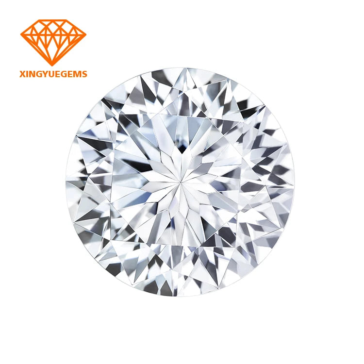 Xingyue  Wholesale I Carat Loose Gemstones Plum Blossom Cut  VVS Moissanite GRA Synthetic Diamond Moissanite for Jewelry Making