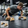 Portable Wooden Push Bar Home Gym Parallel Bars Strength Training Handstand Pushup Parallett Wood Dip Stands Lightweight Fitness