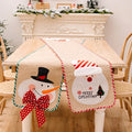 Christmas Decor Home Restaurant Hotel Cartoon Christmas Table Cloth Washable Santa Claus Christmas Dining Table Runners
