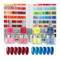 OEM Custom  Acrylic Dipping Powder Nail Glitter Dip Powder Set 3 in 1 Matching Color Private Label