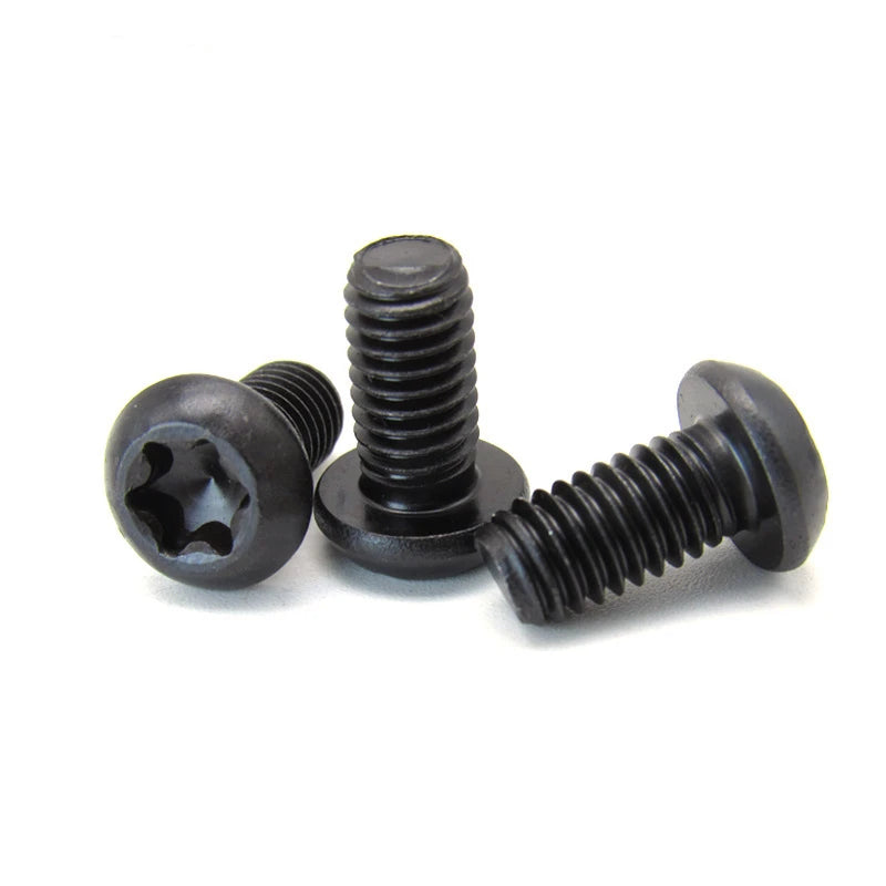 M2 M2.5 M3 M4 M5 M6 M8 M10 M12 M14 SS Torx Button Pan Head Security Screw Black Coated 10.9 Grade Carbon Steel Star Bolt