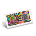 Hologram Stickers Holographic Label rainbow DIY LOGO with Barcode QR Code Serial Number Pet Adhesive Sticker
