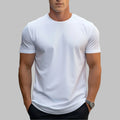 Men's Plus Size T-Shirt Wholesale Customizable Plain Polyester Cotton Tshirt with Logo Printing Solid Pattern Customizable Logo