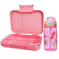 Wholesale Aohea Kids Portable Plastic Lunch Box Transparent Water Bottle with Straw Bento Lunch Box Kit
