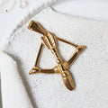 Stainless Steel Bow and Arrow Charms Necklaces Pendants Cupid Angel Arrowhead Pendant 18k Gold Plated Hiphop Mens Jewelry