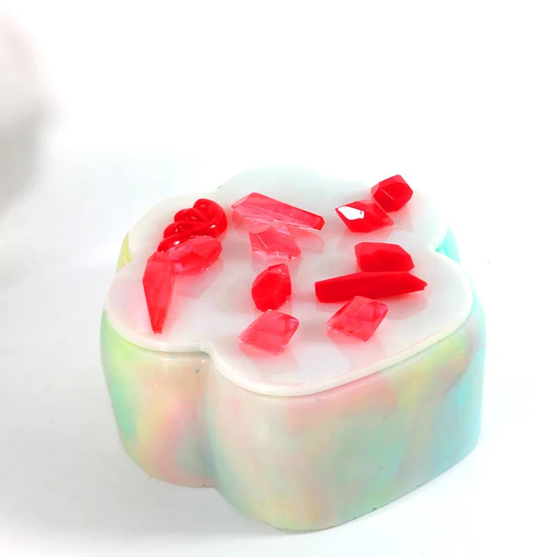 Frosted Cat Claw Lid Storage Box Set Necklace Jewelry Pendant Resin Mold for Earrings Bracelet Jewelry Making DIY