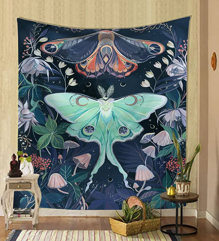 Hot Sale Nordic Psychedelic Hanging Fabric Background Wall Covering Home Decoration Wall Blanket Tapestry