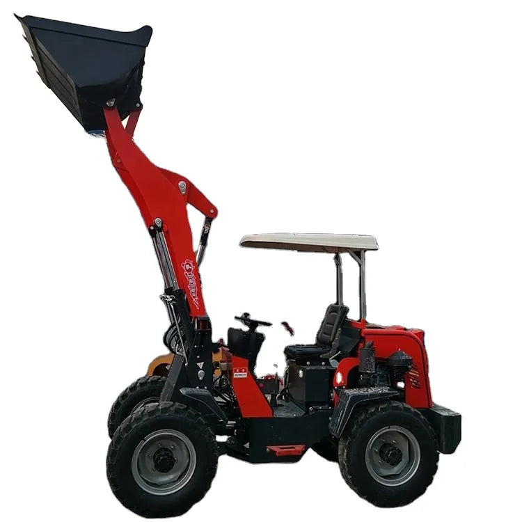 1 TON 800kgs Farms Used New Small Mini Wheel Loader Front Backhoe Loader Mini Fork Skid Steel Loaders Shovel Tractors Price