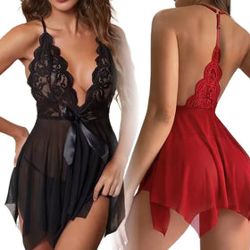 Sexy Lingerie Women Sleepwear Sexy Pajamas Lace Dress Mujer Pornos Costumes Exotic Apparel Female Underwear Valentine's Day Gift