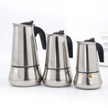 Coffee Maker Machine Moka Pot American Latte Electric Burner Italian French Press Percolator Brew Kettle Stovetop StainlessSteel
