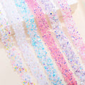 1.5cm Double Sided Geometric Hot Melt Adhesive Crystal Rhinestone Chain for DIY Shoe Bag Accessories Decoration