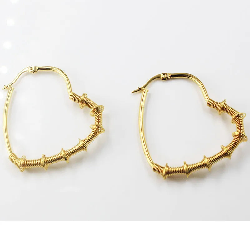 BMZ 2026 Multi Size Silver & Gold New Special Fashion Lady Earring Hoop Fashion Exotic Earrings