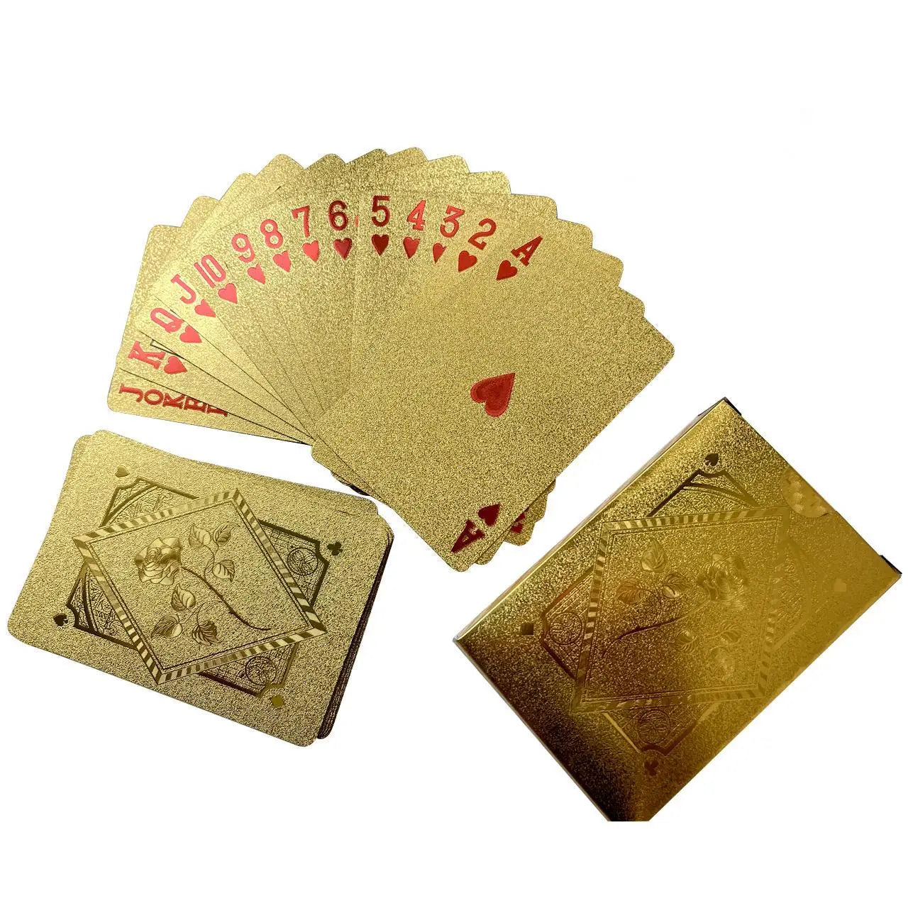Customizable Luxury UV Printed Gold Silver Grid Rose Poker 57x87mm 4 Color Deck Mini Plastic Custom Design Animal Paper Cards