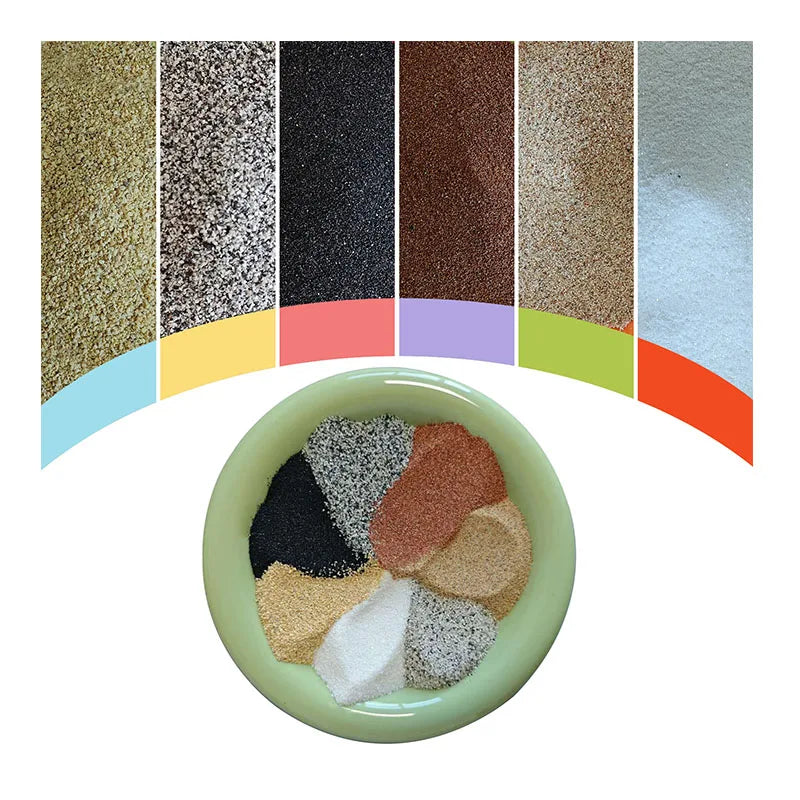 Best Seller Natural Colored Sand for Building Coatings Epoxy Floor Colored SandTextured Wall Sand 10-20 20-40 40-80 80-120 Mesh