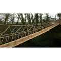 HANLIN Wood Plank & Net Bridge Tunnel for Children and Adults Outdoor Adventure Park Use Over 20 Persons Capacity
