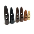 Custom Color Eco-Friendly 30mm 40mm 50mm 60mm Natural Wood 2-Holes Flatback Coat Toggle Button