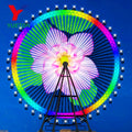 Attractive Landmark Amusement Theme Park Rides Giant Ferris Wheel With Beautiful Lighting Effects for Sale