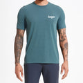 Men's Sporty Casual Breathable Ice Silk Top Quick-Drying Solid Crewneck 3D Sweat-Wicking Quick Training Loose Knitted