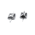 12 *12 mm Silver Studs Spikes Decorative Square Rivet for Clothes Bags Shoes Custom Western Leather Rivets Metal Head Punk Nail