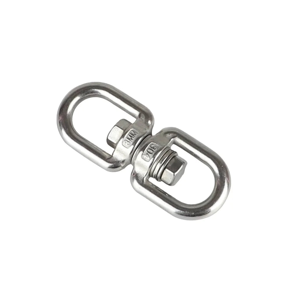 Rigging Hardware Eye to Eye Swing Swivel with Bearing Stainless Steel 304 Swivel Hook