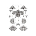 Wholesale Price Henna Tattoo Stickers Water Proof Red White Gold Black Henna Temporary Tattoo Art Sticker