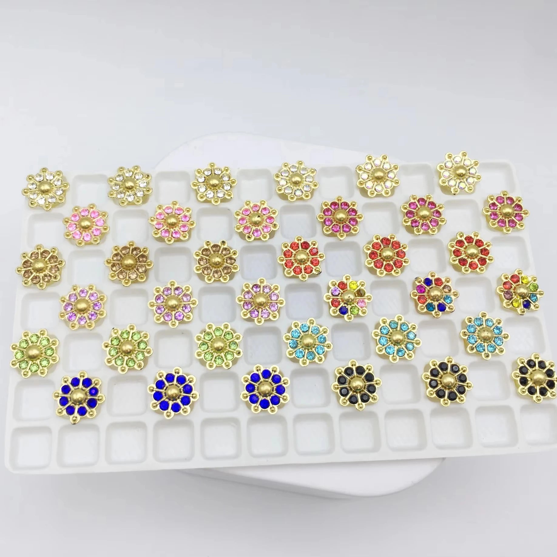 SINRONG DIY Jewelry Accessories Snowflake Shaped Plastic Flower Star Rhinestones Printing & Gluing Machine