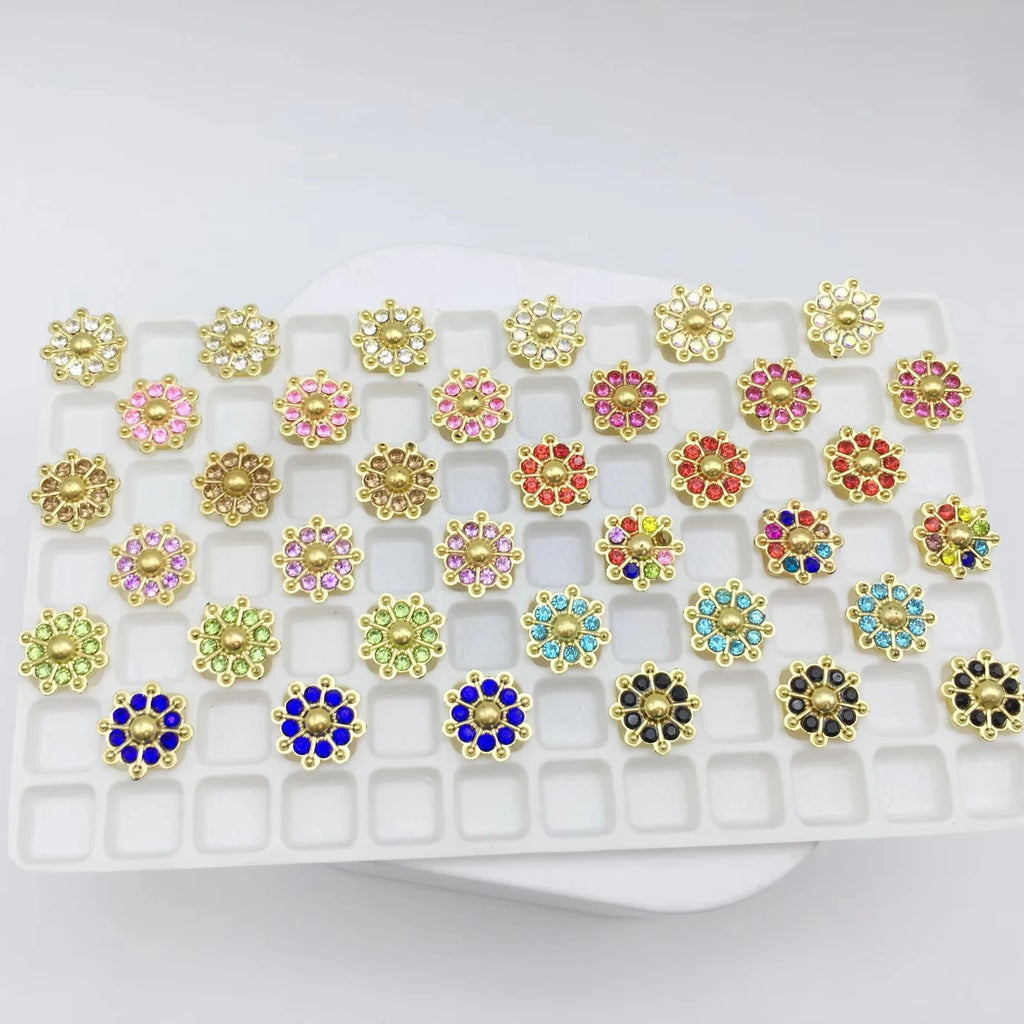 SINRONG DIY Jewelry Accessories Snowflake Shaped Plastic Flower Star Rhinestones Printing & Gluing Machine
