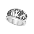 YK Hot Selling Trendy Brand Personalized Hip-hop Men's Stainless Steel Ring Retro Fashion Ring Men's Ring Accessories