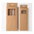 Wholesale Glass Straws with Box Custom Set Cheap Price